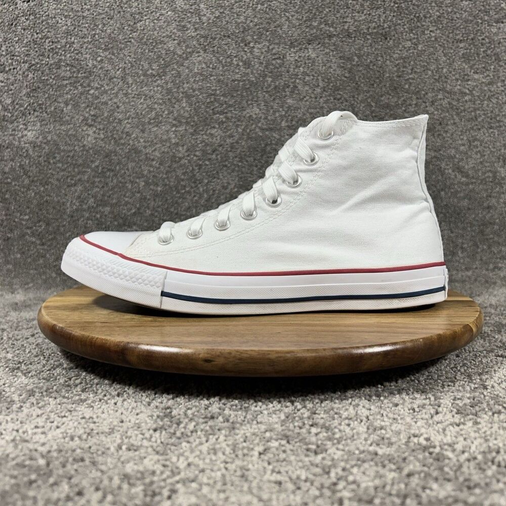 Converse All Star Hi M7650 Mens Sz 8.5 Women’s Sz 10.5 White Athletic Shoes Used
